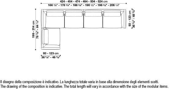 B&B Italia Модульный угловой диван из ткани Richard sun-id-1472345 - Вид №95