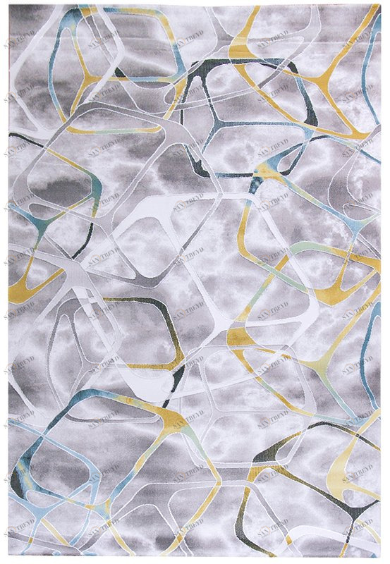 Ковер California HL001-093 0,8 1,5 м DOLLY CAPRETS CALIFORNIA 015280 Желтый;серый;синий