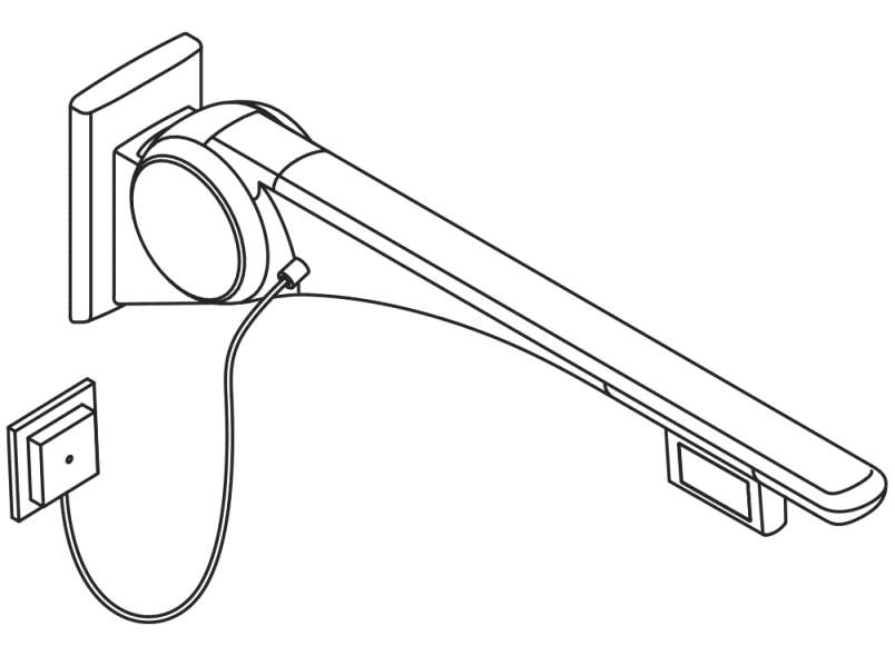 802.50.46660 Базовая складная опорная рейка HEWI Stützen  - Вид №4