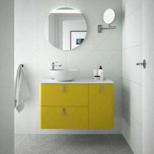 24623 SALGAR Мебель для умывальника UNIIQ 900 правая VERDE ÁCIDO Verde ácido