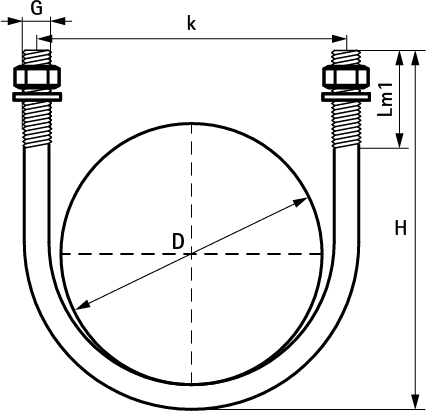2084314168 Крепление для труб  BIS U-образные хомуты для стальных труб WALRAVEN  - Вид №1