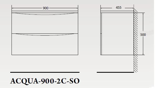 Мебель для ванной BelBagno ACQUA-900-PS - Вид №2