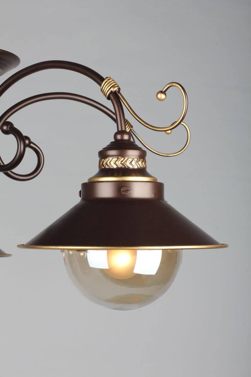 Потолочная люстра Omnilux OML-50407-05 OMNILUX OML-504 183133 Коричневый  - Вид №3