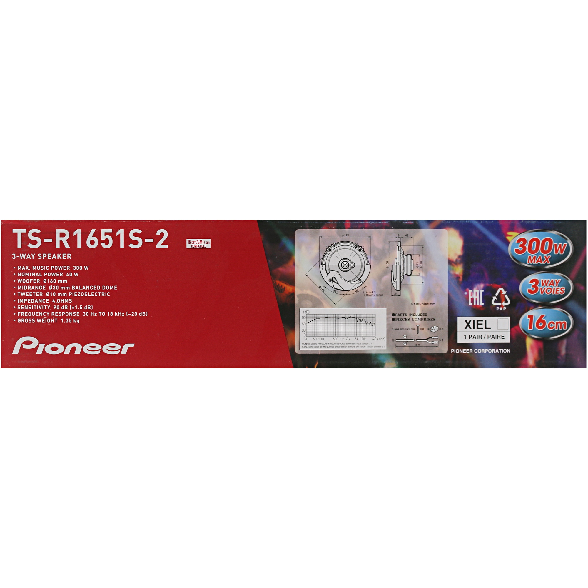 5088369 Коаксиальная акустическая система Pioneer TS-R1651S-2 STDN-0126212 - Вид №5