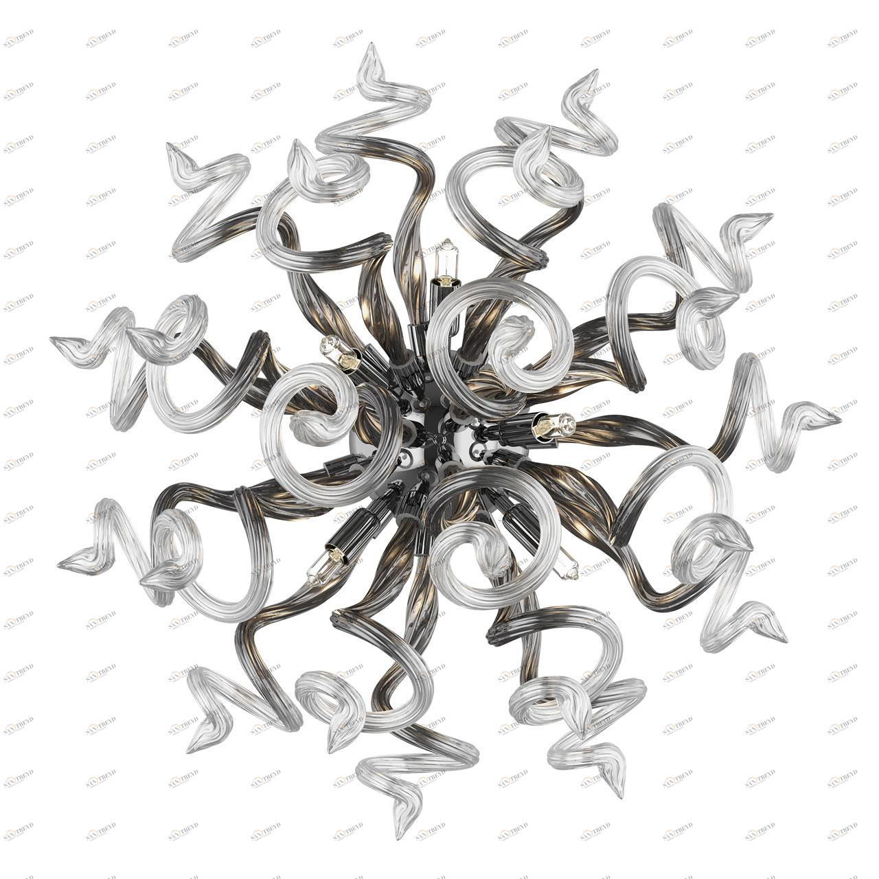 Бра Lightstar Medusa 890659 LIGHTSTAR ОРИГИНАЛЬНЫЕ 079335 Прозрачный;черный 