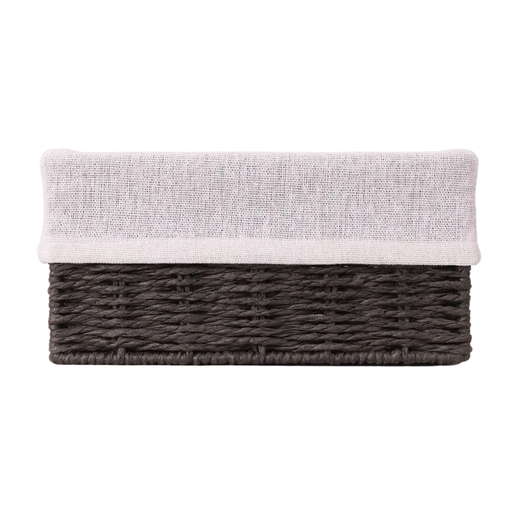 Корзина Konsensa 10x10x20 см бумага цвет графит STLM-2068614 - Вид №2