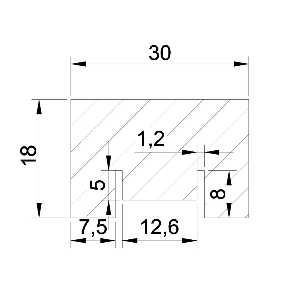 Рейка МДФ Роял вуд серый 3x260 см Santreyd STLM-2104618 - Вид №2