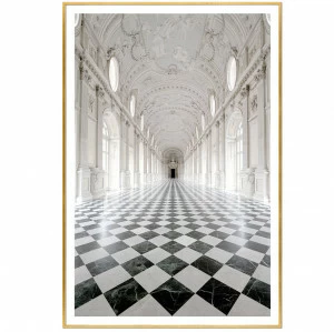 Постер прямоугольный на художественной бумаге 80х60 см "Дворец" EVENHOME ДИЗАЙНЕРСКИЕ 00-3878745 Белый;черный