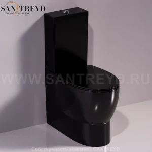 LFT25NERO Компакт унитаз с бачком Черный Simas LFT Spazio Италия