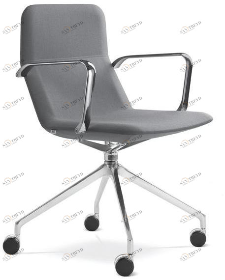 LD Seating Поворотный офисный стул из ткани с подлокотниками Flexi Flexi/chl-br, f75-n6