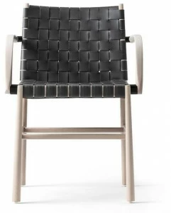 TrabA' Кожаное кресло с подлокотниками Julie 0023-cu-ar