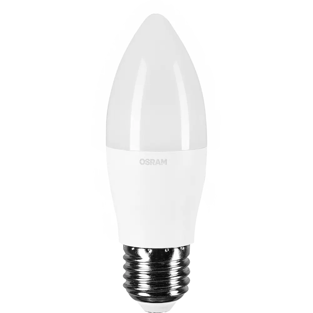Лампа светодиодная Osram E27 220 В 8 Вт свеча 806 лм тёплый белый свет 82056868 STLM-2070886  - Вид №1