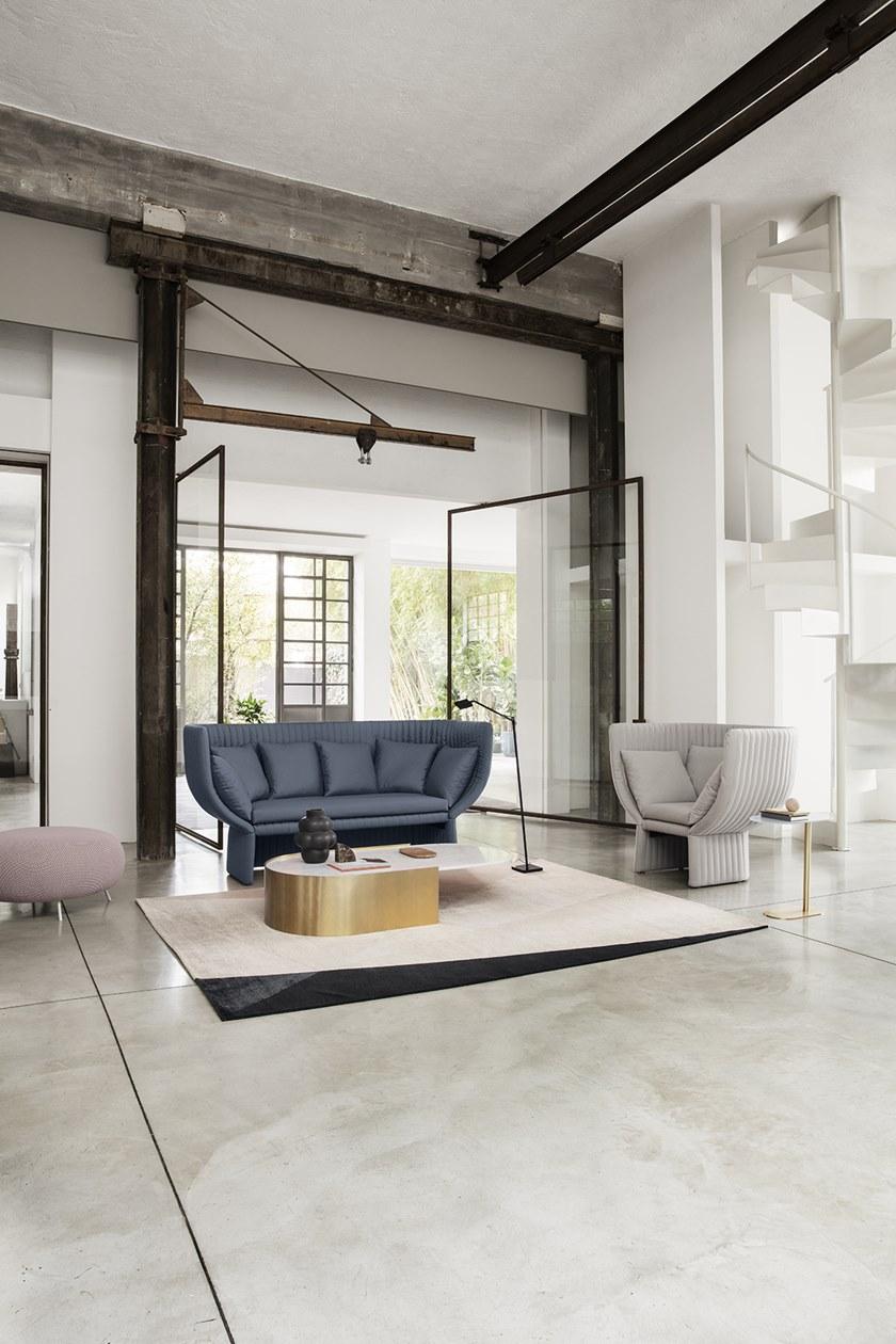 IOC project partners Овальный журнальный столик со столешницей из каррарского мрамора sun-id-1377680 - Вид №4