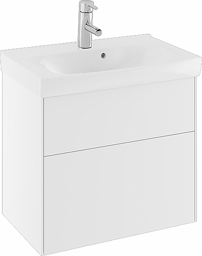 47443 IFO Sense тумба под умывальник с двумя ящиками, W = 900 мм, W1 = 922 мм, мол. - Вид №1