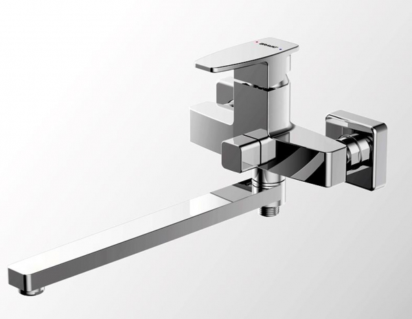 Смеситель для ванны излив 300 мм без аксессуаров RIFFLE F672106C-L bravat - Вид №1