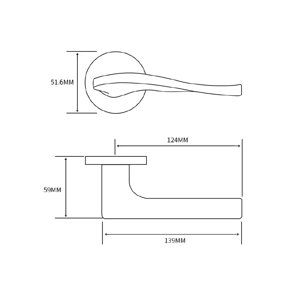 Дверные ручки Edson EDS-105B-R2 для межкомнатных дверей 85168627 STLM-0059344 - Вид №3