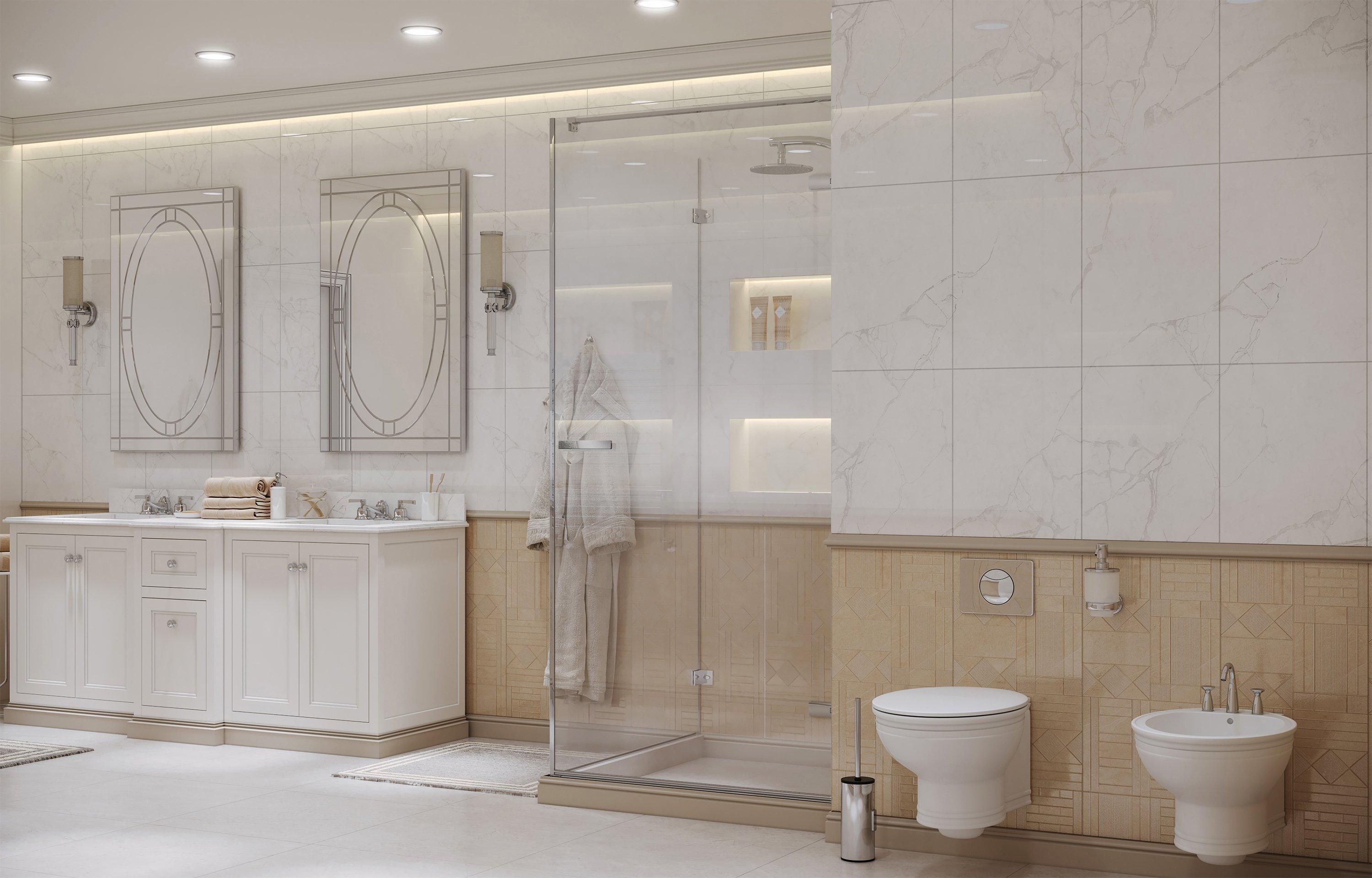 Душевое ограждение Ambassador Abner 10011101R (900x900x2000), 1 место  - Вид №2