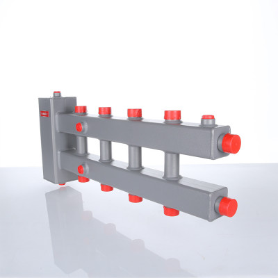 VTc.100.SH.070603 Гидроразделитель с коллектором горизонтальный Valtec 3 контура, до 70 кВт  - Вид №5