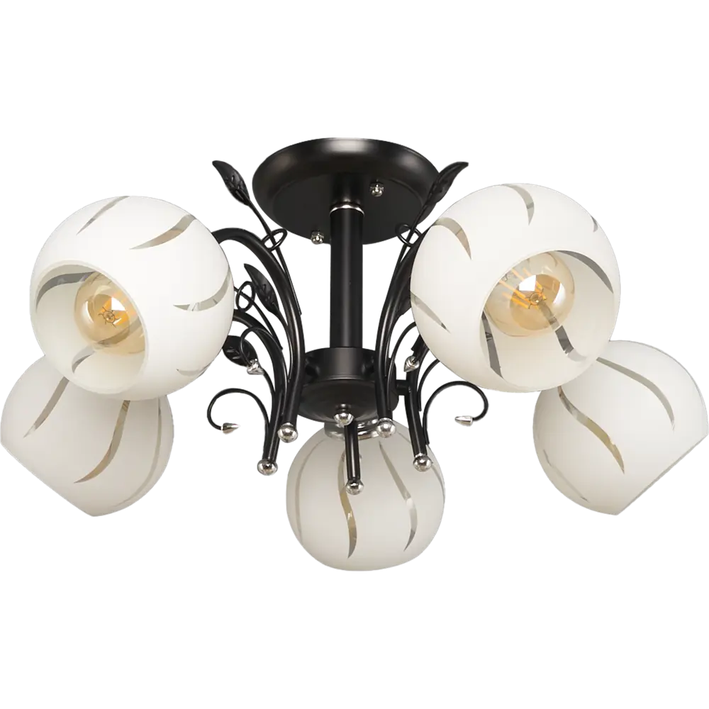 Люстра КЛЮЧНИК «Меренга» - современная 5-рожковая потолочная для гостиной 82308271 STLM-0024345 - Вид №1