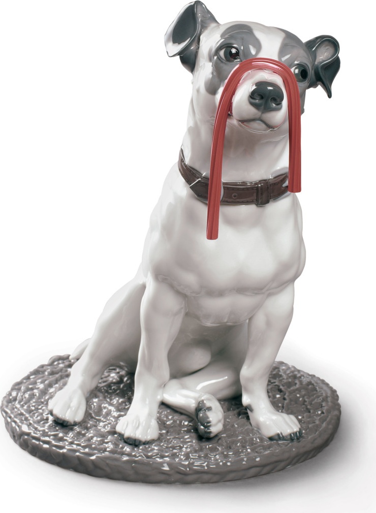 10669077 LLADRO Фигурка Lladro "Джек-рассел с лакрицей" 27х34см Фарфор Lladró 