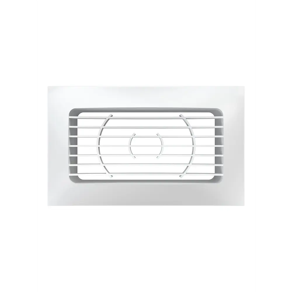 Вентиляционная решетка с фланцем Fonet 110x55 мм пластик цвет белый STLM-2036550 - Вид №1