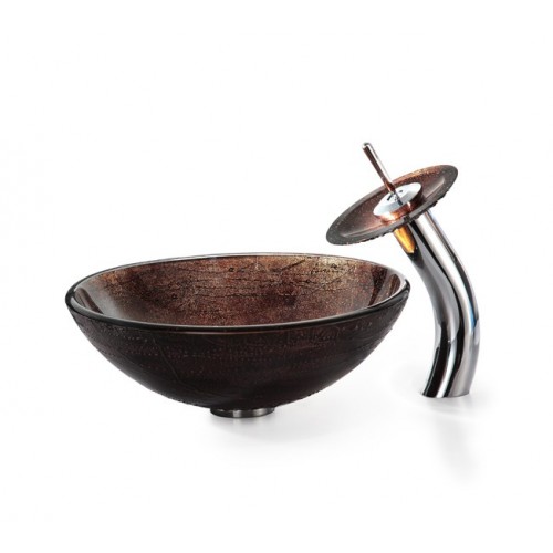 C-GV580-12mm-KGW1700 Накладная раковина на столешницу  прямоугольная Krausru  - Вид №5