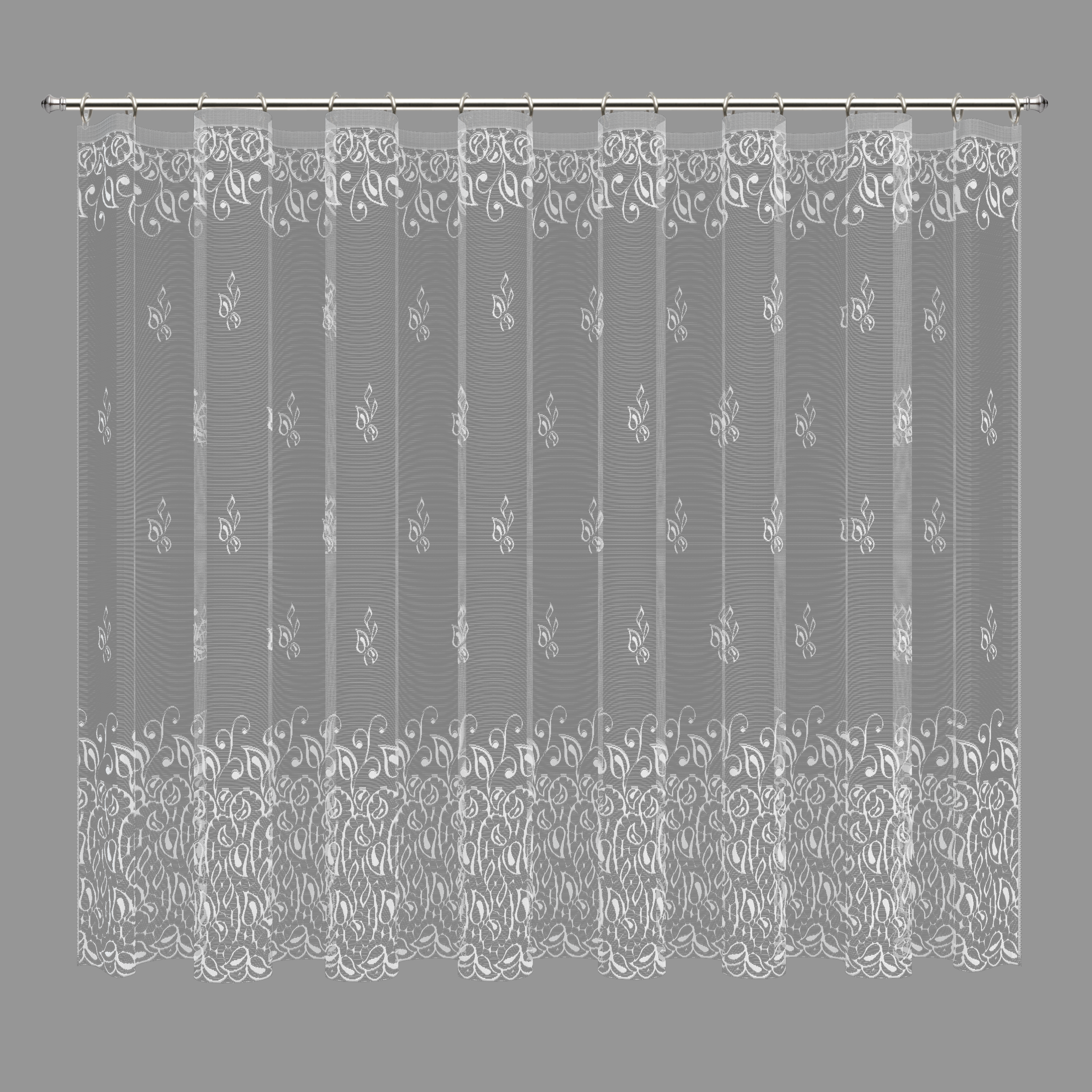 Santreyd Романс - тюль с цветочным жаккардом для кухни 250×160 см 89077314 STLM-0078044 - Вид №1