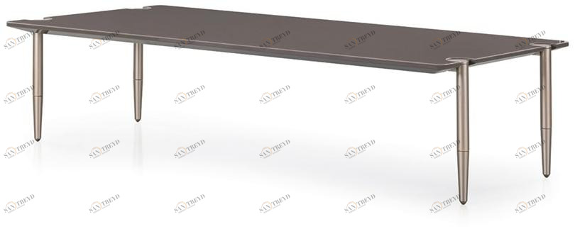 Turri Прямоугольный журнальный столик из лакированного дерева Zero sun-id-1364318