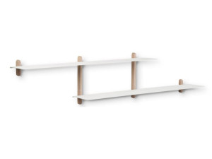 Стальная и деревянная полка