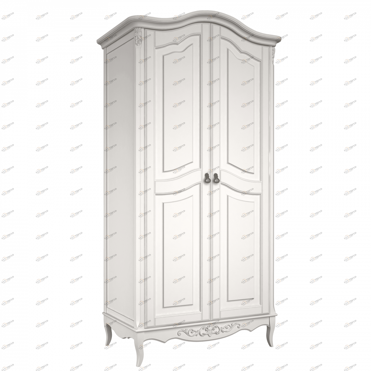 Шкаф распашной двухдверный белый Aletan-Provence АЛЕТАН ALETAN - PROVENCE 177795 Белый 