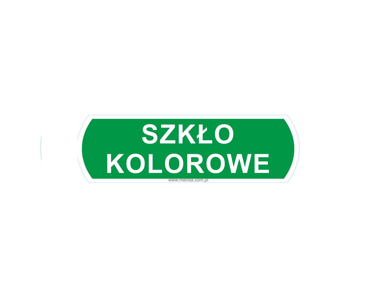 DX684 НАКЛЕЙКА ДЛЯ МУСОРНЫХ КОРЗИН "ЦВЕТНОЕ СТЕКЛО", БОЛЬШАЯ, РАЗМЕРЫ: 14,5 СМ Х 4,4 СМ Merida 