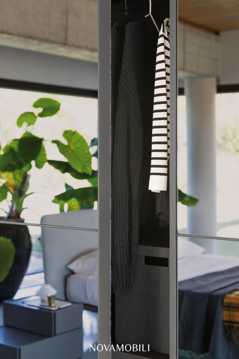 Novamobili Гардероб с раздвижными дверцами с зеркалом sun-id-1457282 - Вид №4