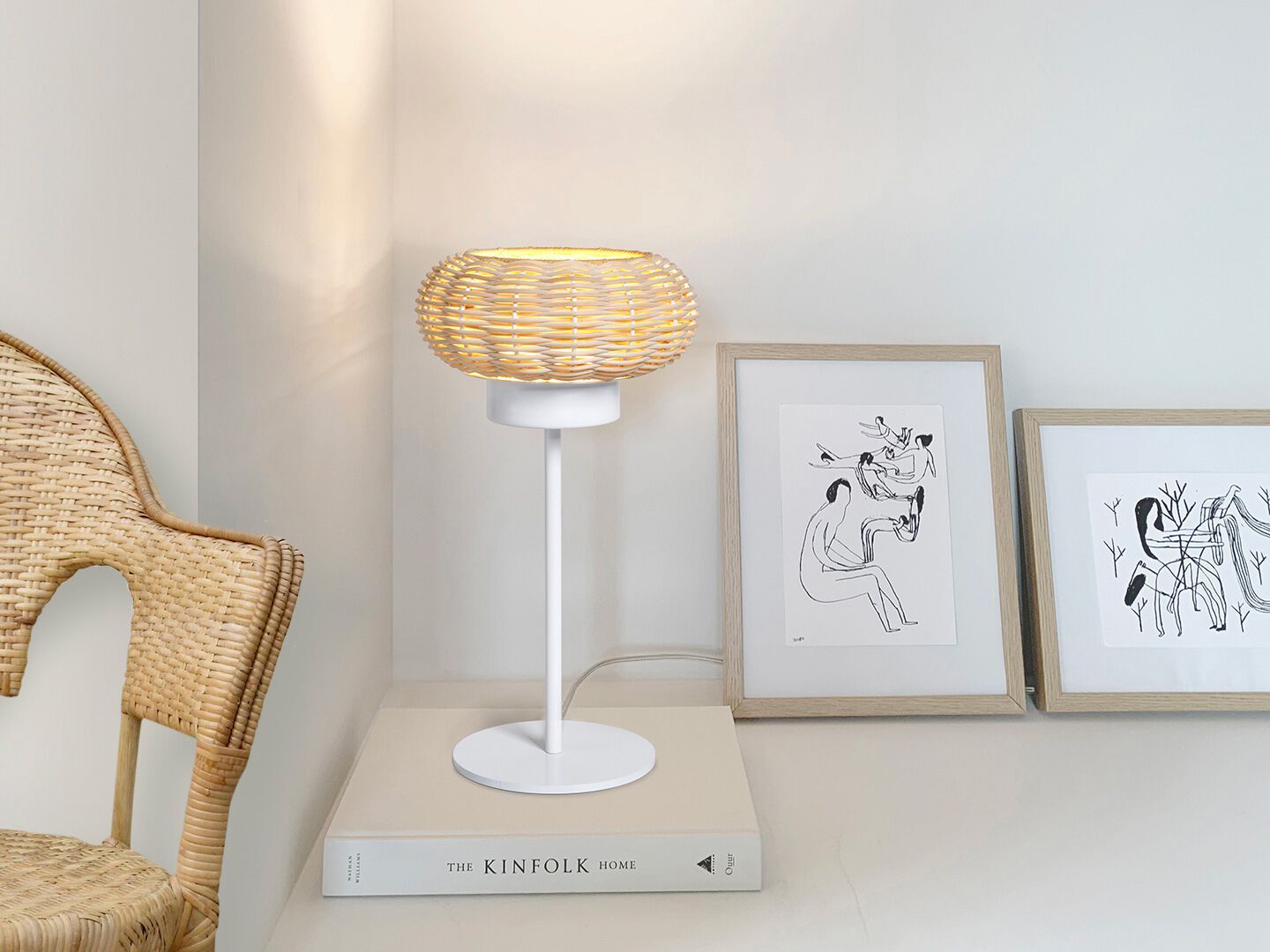 Плетеная светодиодная настольная лампа luxcambra Niuet ARCH-00094790 - Вид №1