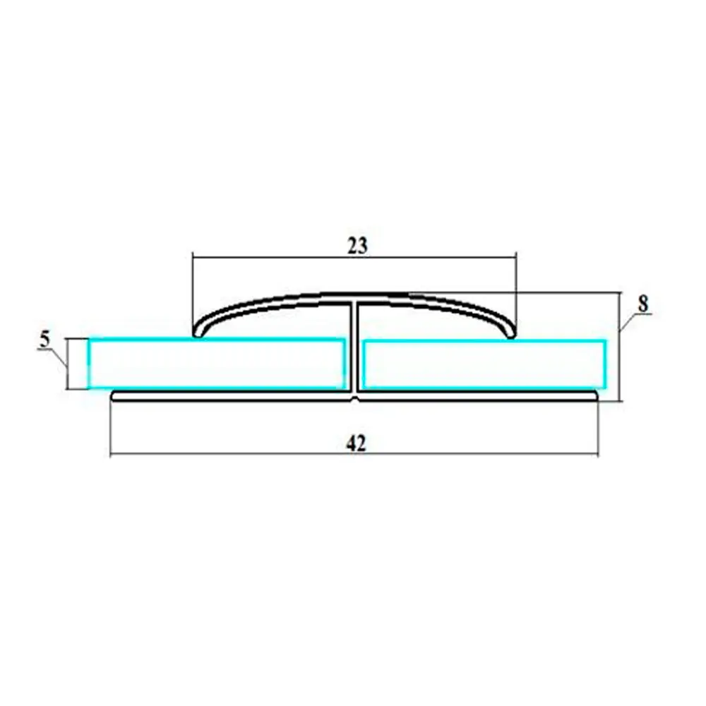 Профиль соединительный Venta ПВХ белый  23x42x3000 мм для панелей 5 мм STLM-2148763 - Вид №1
