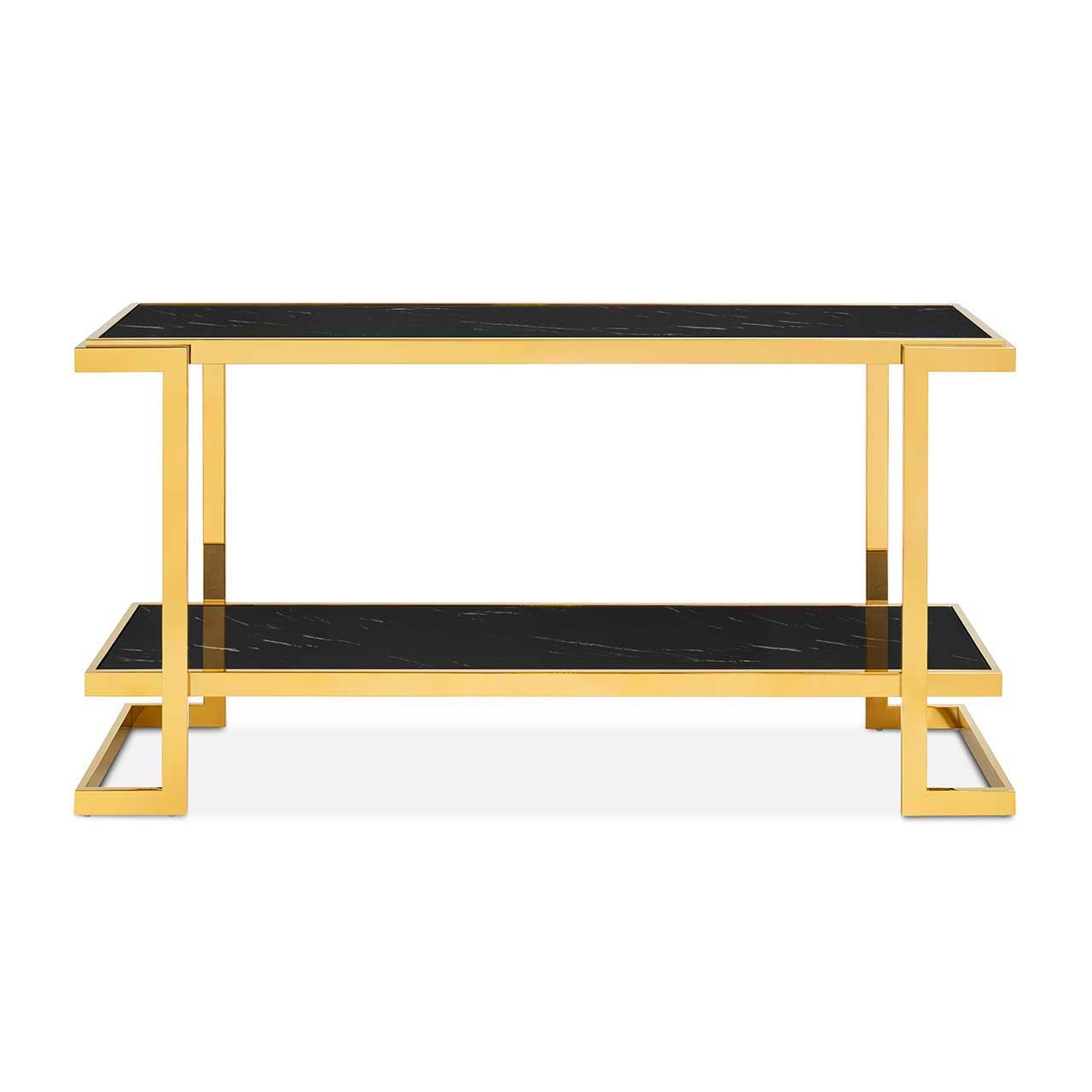 450286-93 ABHIKA CONSOLLE CROWNE MAR H56 150X40 BLACK/GOLD  - Вид №2