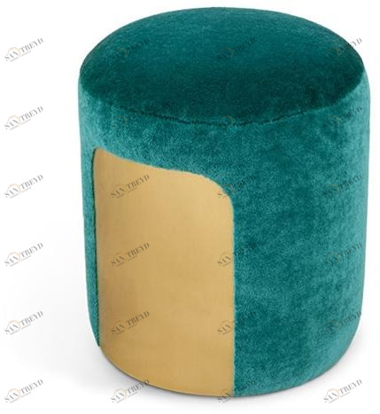 Essential Home Пуф из круглой ткани с обивкой Happy few sun-id-1382942