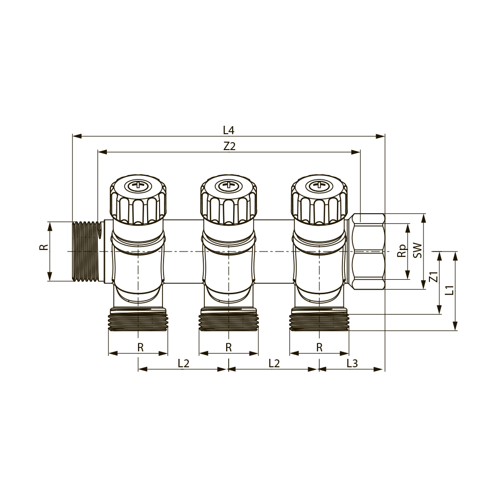8730011 Коллекторы и шкафы Tece  - Вид №1