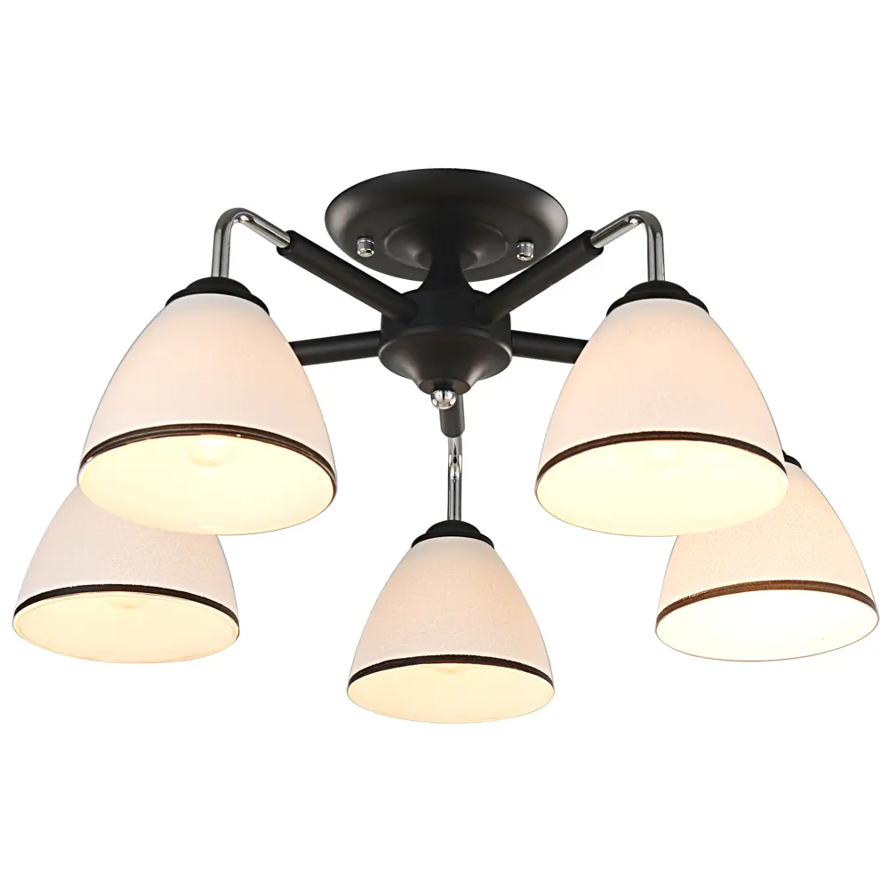 Люстра потолочная KREAFORTA Zeya 5 ламп цвет белый STLM-2194023 - Вид №5