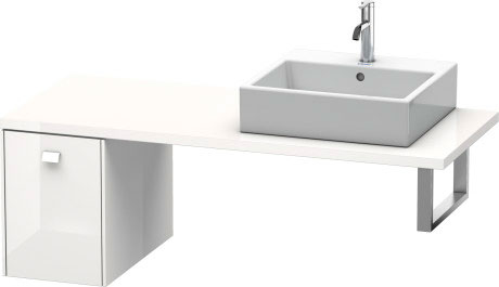 BR513001818 Шкафчик для консоли Brioso #BR5130 320 x 550 мм Белый матовый, декор Duravit - Вид №2