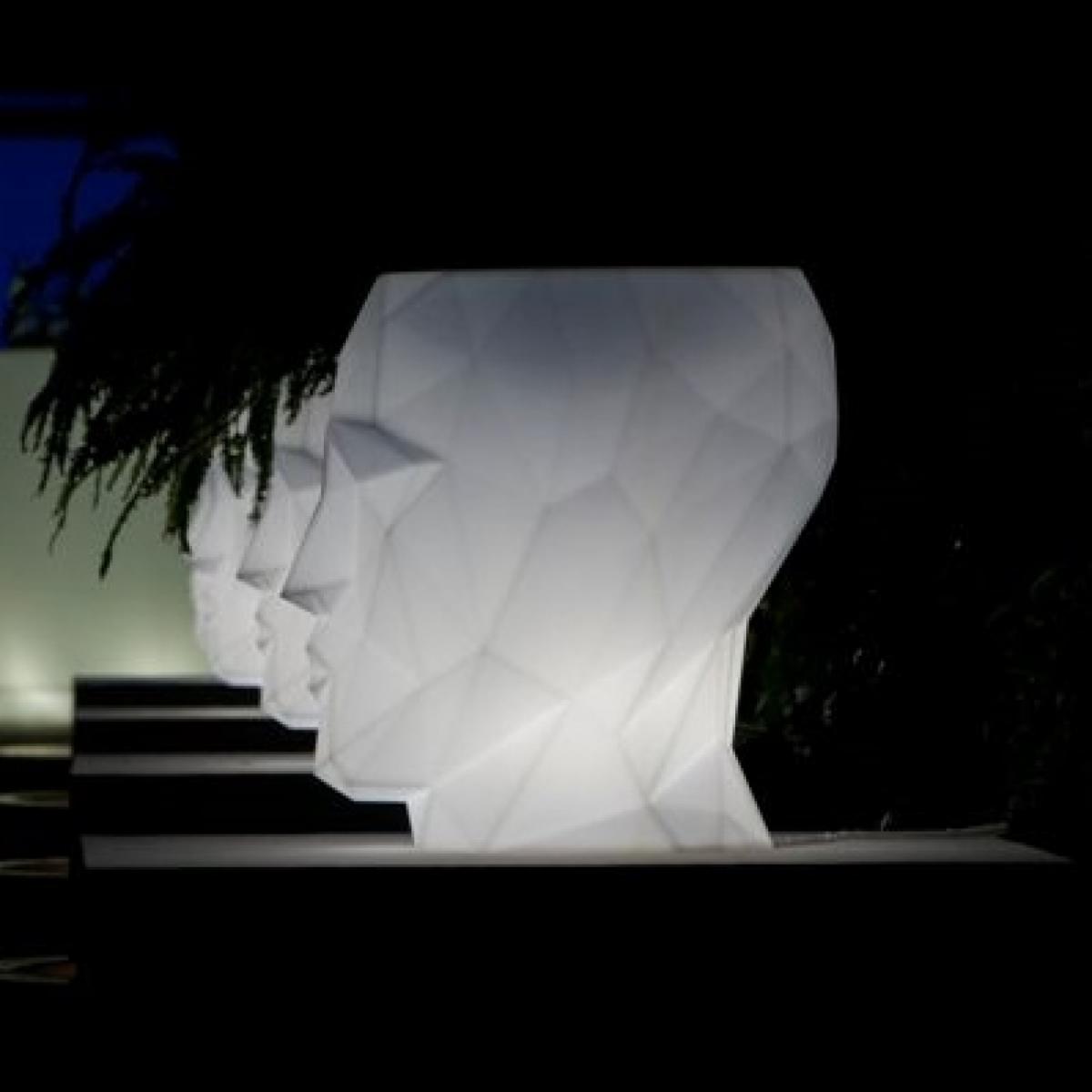 070490 Кашпо матовое светящееся LED RGBW Cable 70см Vondom Adan - Вид №5