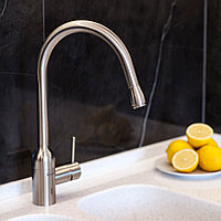 SКN-O3-02-SN Смеситель-озонатор Kona Ozone со встроенным краном для питьевой воды, высокий излив Konaozone  - Вид №8