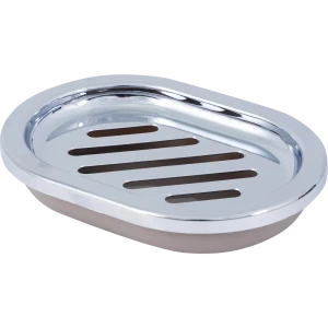 Мыльница настольная «Альма» пластик цвет бежевый