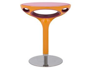 Высокий круглый стол из полиуретана