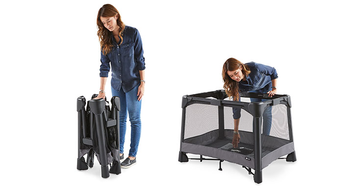 Манеж-кровать Breeze Plus черный 4MOMS  322584 Черный Santreyd  - Вид №7