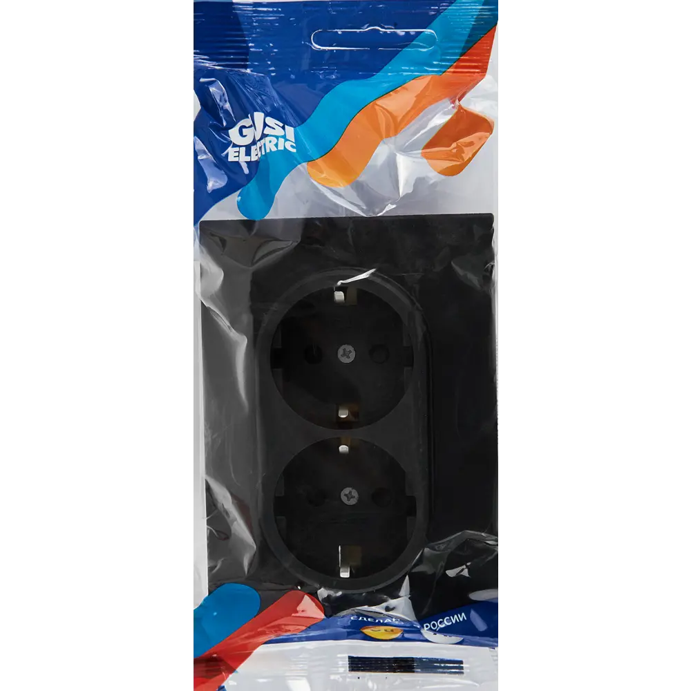 Розетка встраиваемая GUSI Electric графит с защитными шторками 89337219 Ugra STLM-1103656 - Вид №4