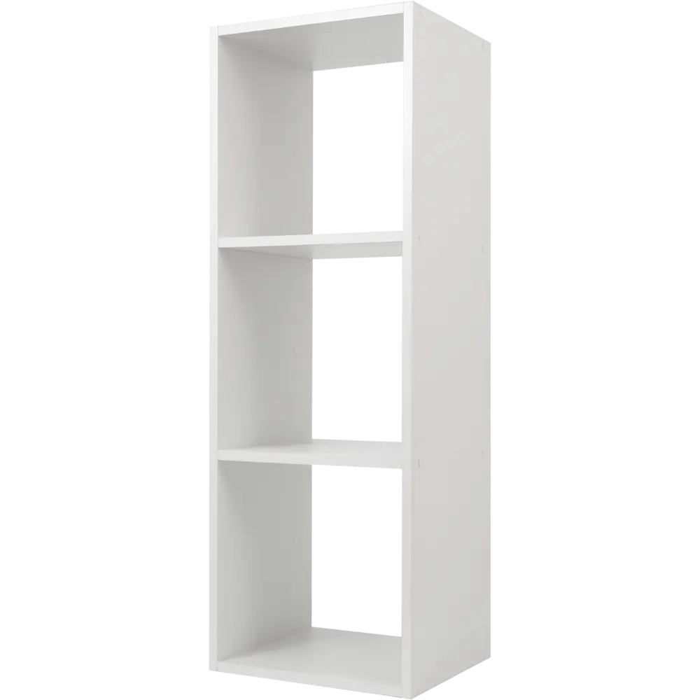 Стеллаж КУБ 3 секции 36х105х32 см ЛДСП цвет белый Santreyd STLM-2020013
