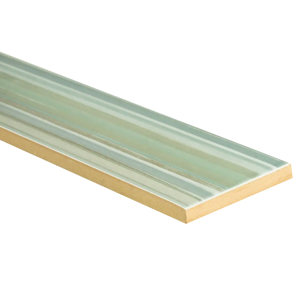 Бордюр «Аверно Полосы» 40х6 см цвет зелёный Santreyd STLM-2037050 - Вид №1