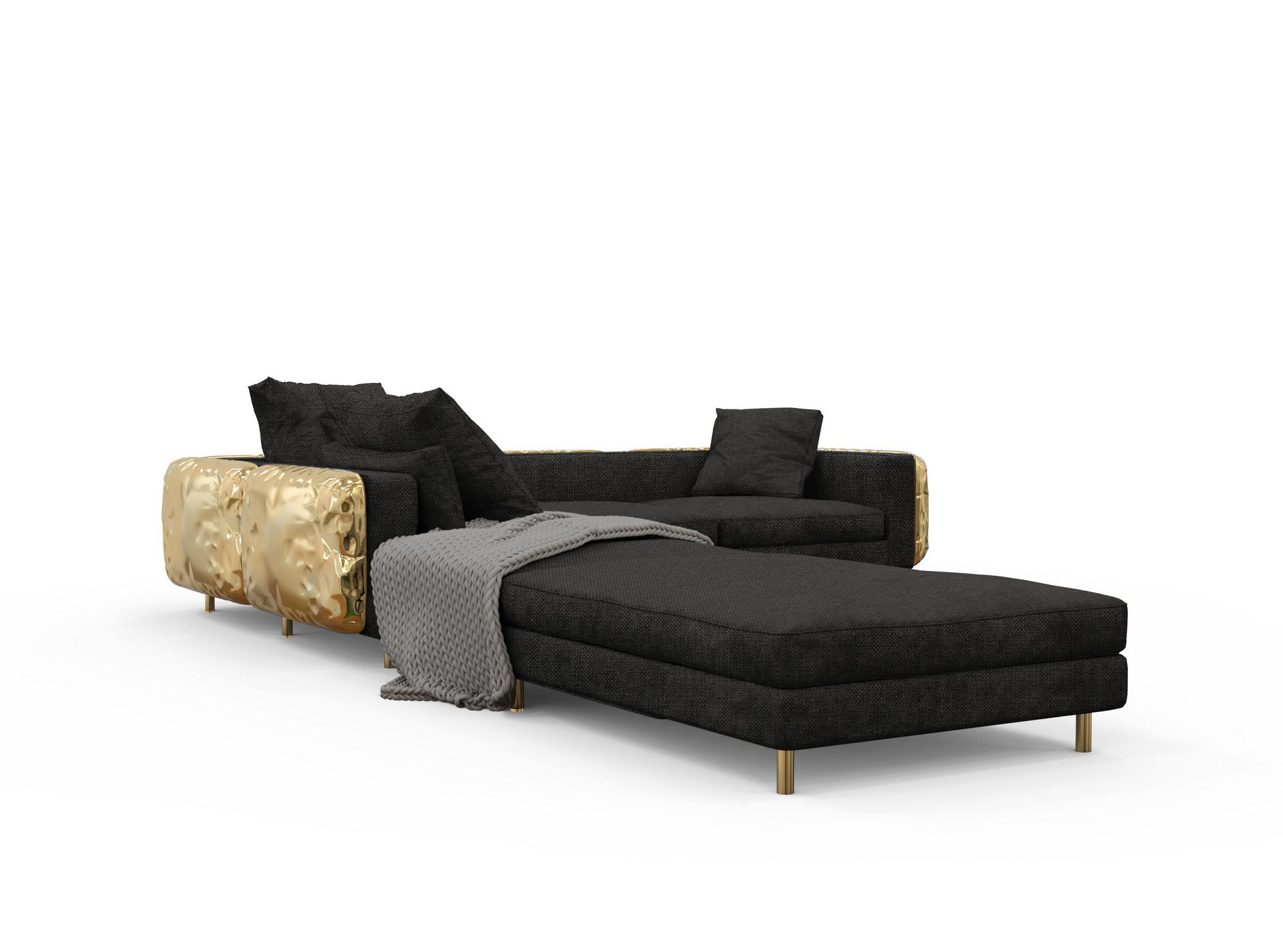 Модульный угловой диван из ткани с полуостровом Boca do Lobo Новые поступления ARCH-00046314 - Вид №9