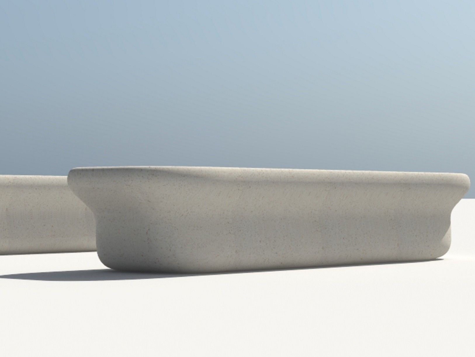 Реконструированная каменная скамья Viscio Urban Design Slender ARCH-00084611