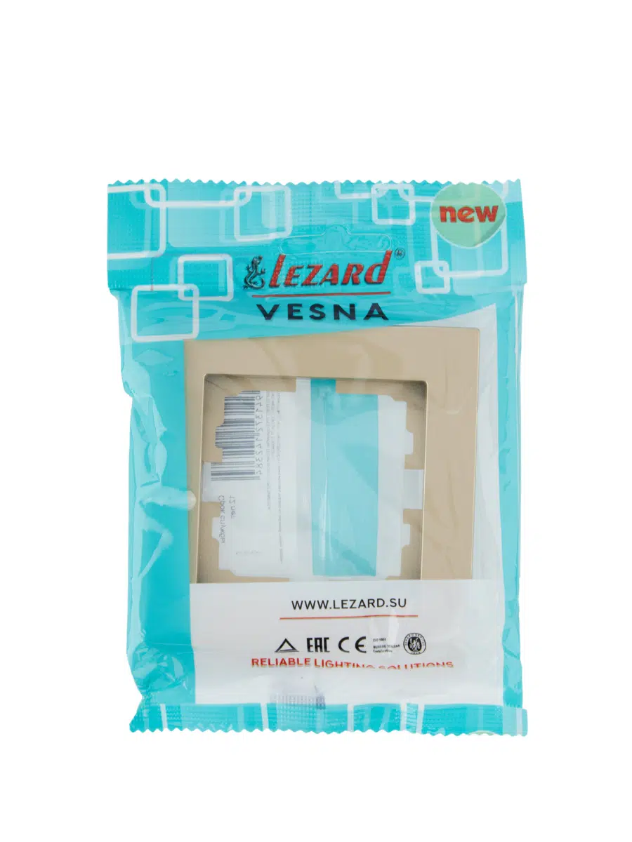 VESNA Рамка горизонтальная золото LEZARD 742-3600-146 - Вид №4